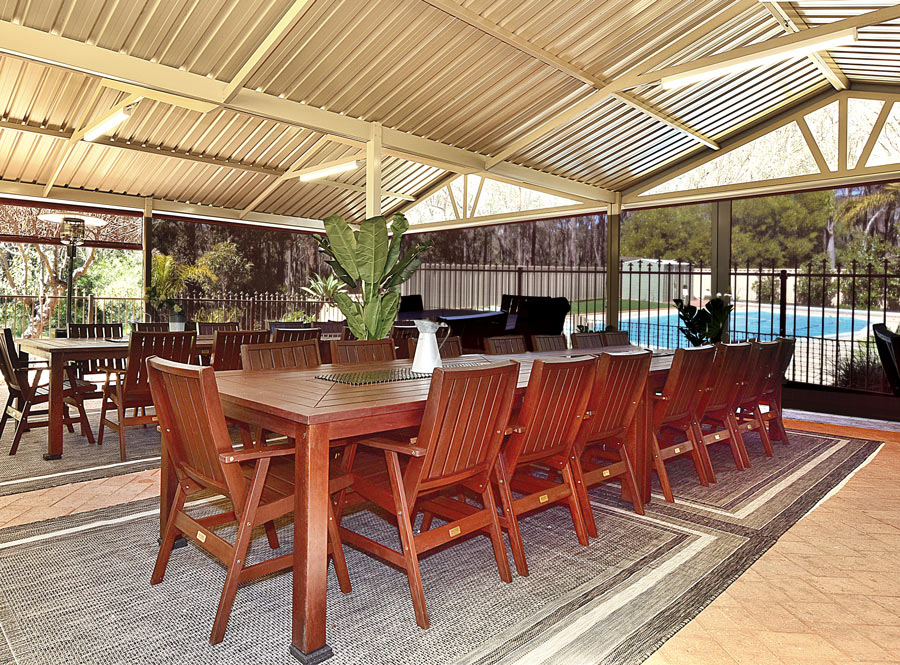 function area with tables